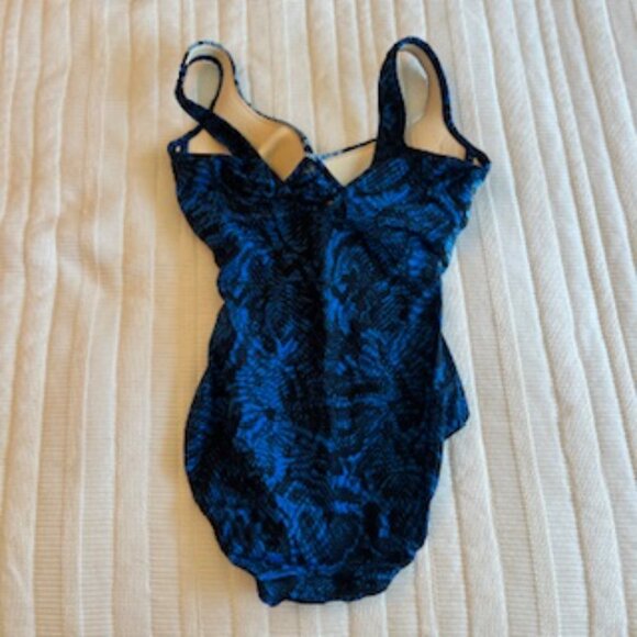 Miracle Suit Boa Blues Wrap like One Piece Swimsuit 8 - Picture 3 of 6